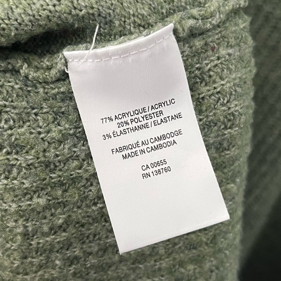 VGUC 2X Reitmans Sage Green Knitted V-Neck Pullover - Picture 7 of 9